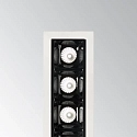 Ideal Lux LED Einbau-Deckenstrahler LIKA TRIM, IP20, 5-fach, 14.6cm, schaltbar, schwarz/weiß, 12W 3000K 1000lm 29°