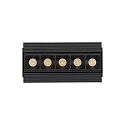 LED ceiling luminaire LIKA TRIMLESS, recessed mounting, lenght 14.6cm, 10W 3000K 1100lm 29°, white / black