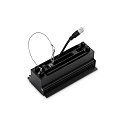 Ideal Lux LED Einbau-Deckenstrahler LIKA TRIMLESS, IP20, bündig, 14.1cm, CRi >90, UGR <16, on-off, schwarz, 12.5W 3000K 690lm 29°