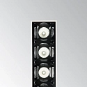 Ideal Lux LED Einbau-Deckenstrahler LIKA TRIMLESS, IP20, bündig, 14.1cm, CRi >90, UGR <16, on-off, schwarz, 12.5W 3000K 690lm 29°