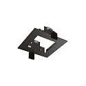 Federclip-Einbaurahmen ECKIG für LED Einbaustrahler DYNAMIC, 10 x 10cm, Schwarz
