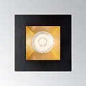 Ideal Lux Federclip-Einbaurahmen ECKIG für LED Einbaustrahler DYNAMIC, 10 x 10cm, Schwarz