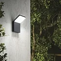 Ideal Lux LED Outdoor Wandleuchte STYLE, 120°, 9W, 4000K, 1100lm, CRI>80, IP54, anthrazit