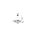 LED Pendelleuchte ORACLE ROUND, Ø 70cm, 35W 3000K 2160lm, Weiß