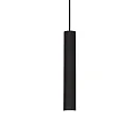 LED Pendelleuchte TUBE, Ø 4cm / H 25cm, 9W 3000K 850lm, dimmbar, Schwarz