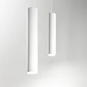 Ideal Lux LED Pendelleuchte TUBE, Ø 6cm / H 40cm, 9W 3000K 850lm, dimmbar, Weiß