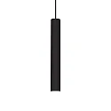 LED Pendelleuchte TUBE, Ø 6cm / H 40cm, 9W 3000K 850lm, dimmbar, Schwarz