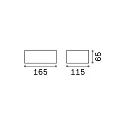 Ideal Lux Outdoor wall luminaire TWIN BIG, IP44, width 16.5cm, incl. G9 3.2W 3000K, coffee brown
