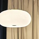 Ideal Lux Pendant luminaire ARIZONA, 5 flames, Ø 50cm, incl. 5x GX53 3000K, satined brass / white