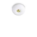 Ceiling luminaire ARIZONA , 2 flames, Ø 30cm, incl. 2x GX53 3000K, satined brass / white