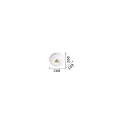 Ideal Lux Ceiling luminaire ARIZONA , 2 flames, Ø 30cm, incl. 2x GX53 3000K, satined brass / white