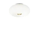 Ceiling luminaire ARIZONA , 5 flames, Ø 50cm, incl. 5x GX53 3000K, satined brass / white