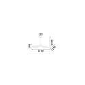 Ideal Lux Pendelleuchte MADAME, Ø 110cm, E27, Schirm in Hut-Design aus Satin-Gewebe, Canvas