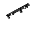 Wand-/Deckenleuchte RUDY, 4-flammig, GU10, dreh-und schwenkbar, Schwarz