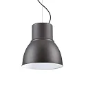 Pendelleuchte BREEZE BIG, Ø 46.5cm, E27, höhenverstellbar, Anthrazit / innen weiß emailliert