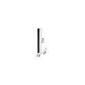 Ideal Lux Aufbau-Deckenstrahler LOOK, IP20, zylindrisch, Höhe 75cm / Ø 6.5cm, inkl. GU10 LED (7W 3000K 540lm 50°, on-off), weiß