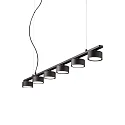 Pendelleuchte MINOR LINEAR, 6-flammig, Länge 115cm, inkl. GX53 7W 3000K, schwarz