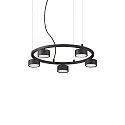 Pendelleuchte MINOR ROUND, 5-flammig, Ø 50cm, inkl. GX53 7W 3000K, schwarz