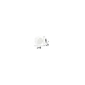 Ideal Lux LED wall luminaire TICK, 6W 3000K 390lm, indirect, 90° tiltable, gold leaf