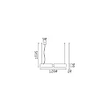 LED pendant luminaire LINUS, 68W 3000K 3850lm 2x104°, 1-10V dimmable, black