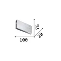 Ideal Lux Längsverbinder für LED Pendelleuchte LINUS, mechanisch, ohne Beleuchtung