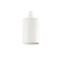 Lamp socket LISCIO, cylindric, straight, E27, white