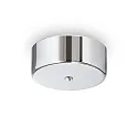 Baldachin MAGNETICO, rund, Ø 9cm, 1-fach, mittiger Auslass, magnetische Blende, chrom