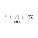 Outdoor Lichterkette FIESTA, IP44, 230V, mit IP-Schukostecker und Kupplung, schwarz, 10x E27 (exkl.), 6 Meter