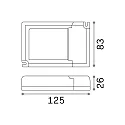 Ideal Lux Optionaler Treiber für LED PANEL, 1-10V dimmbar, 40W, sek. 850-1050mA