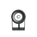 Ideal Lux Outdoor LED Bodenstrahler STARLIGHT, IP68 IK07, 24V DC, Aluminium dunkelgrau, Ø 7.5cm, 10W 3000K 850lm 30°