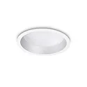 LED Einbauleuchte DEEP, IP20, Ø 15cm, Aluminium weiß / diffus, 20W 4000K 2100lm 77°