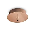 Baldachin, rund, Ø 10cm, 1-fach, kupfer
