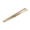 Baldachin LINEAR STANDARD, eckig, 88cm, 3-fach, Überstand-Blende, messing brüniert