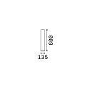 Outdoor Stehleuchte CLIO 1, 60cm, IP44, 1-flammig, E27, ohne Abdeckung, Aluminium