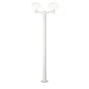 Outdoor Stehleuchte CLIO 2, 197cm, IP44, 2-flammig, 2x E27, ohne Abdeckung, Aluminium, Weiß