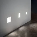 Ideal Lux Recessed LED wall luminaire WALKY-2, IP20, 1W 3000K 60lm, CRi >90, plaster paintable