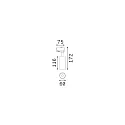 Ideal Lux LED 3-Phasen-Schienenstrahler FOX 15W MEDIUM ON-OFF, CRI 80, schaltbar, verstellbar, 3000K 1600lm 41°, schwarz