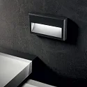 Ideal Lux outdoor wall luminaire FEBE square IP65, anthracite