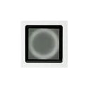 Ideal Lux Outdoor-Deckenleuchte TECHO D09 SQUARE, IP54, 9x9m, 230V AC, 1x GU10, Aluminium / gehärtetes Mattglas, starr, weiß