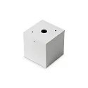 Ideal Lux Outdoor-Deckenleuchte TECHO D09 SQUARE, IP54, 9x9m, 230V AC, 1x GU10, Aluminium / gehärtetes Mattglas, starr, weiß
