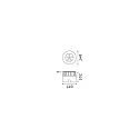 Ideal Lux LED Boden-Einbauleuchte FLOOR 14, IP67 IK10, rund, Ø 14cm, 12W 3000K 1130lm 30°, CRi >90, on/off, silber