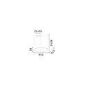 Ideal Lux pendant luminaire HULAHOOP 815 round, adjustable IP20, white