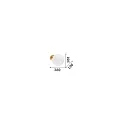 Ideal Lux wall luminaire ECLISSI 30 IP20, gold