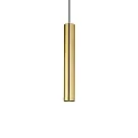 Pendelleuchte LOOK SP1 D06, IP20, Ø 6cm / 40cm, GU10 max. 28W (inkl. LED 7W 3000K 540lm 50°, CRi >90, on-off), messing