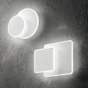 Ideal Lux LED Wandleuchte POUCHE, quadratisch, 250 mm, 14W, 3000K, 1300lm, IP20, weiß