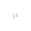 Ideal Lux LED Wandleuchte POUCHE, quadratisch, 250 mm, 14W, 3000K, 1300lm, IP20, weiß