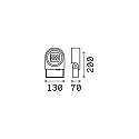 Ideal Lux LED Bodenstrahler ULEX, 15W, 3000K, 1280lm, IP65, schwenkbar, anthrazit