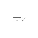 Ideal Lux LED Linearstrahler THOR, 500 mm, 18W, 3000K, 1950lm, IP65, schwarz