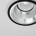 Ideal Lux LED Deckeneinbauleuchte OFF, rund, Ø 162 mm, 28W, 3000K, 3200lm, IP20, schwarz