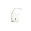 outdoor wall luminaire STYLE with sensor IP54, white, powder lacquered 